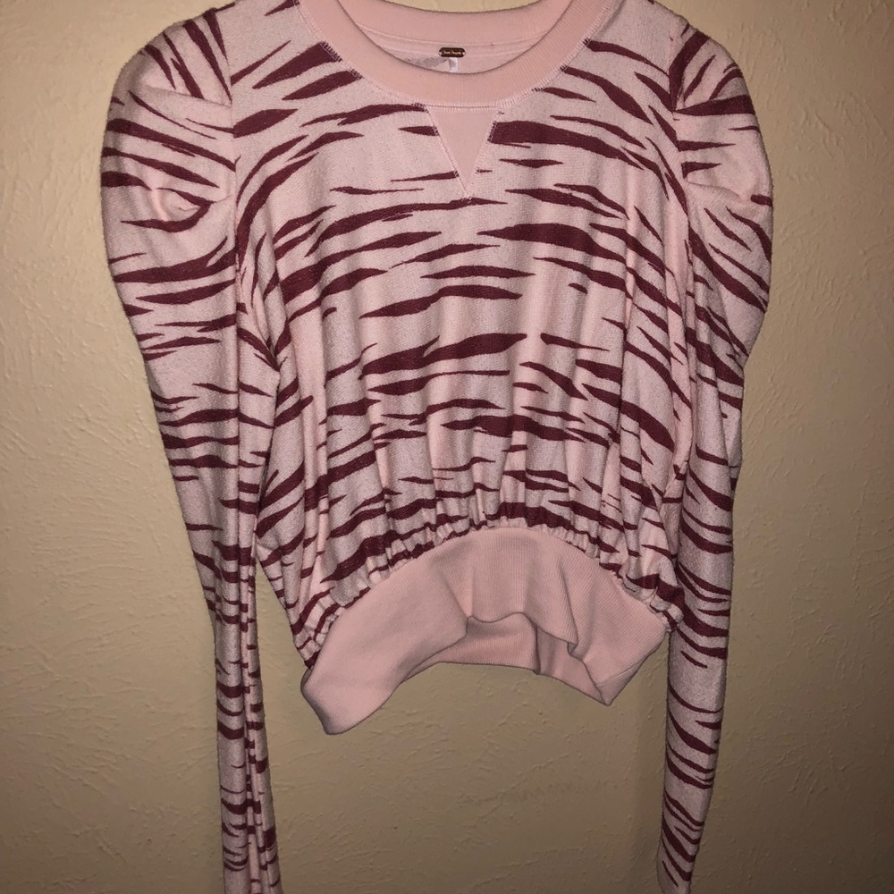 Free people ballet combo zaza zebra print texture